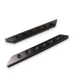 Black straight 6-way wall-mounted cue rack Cue + Case