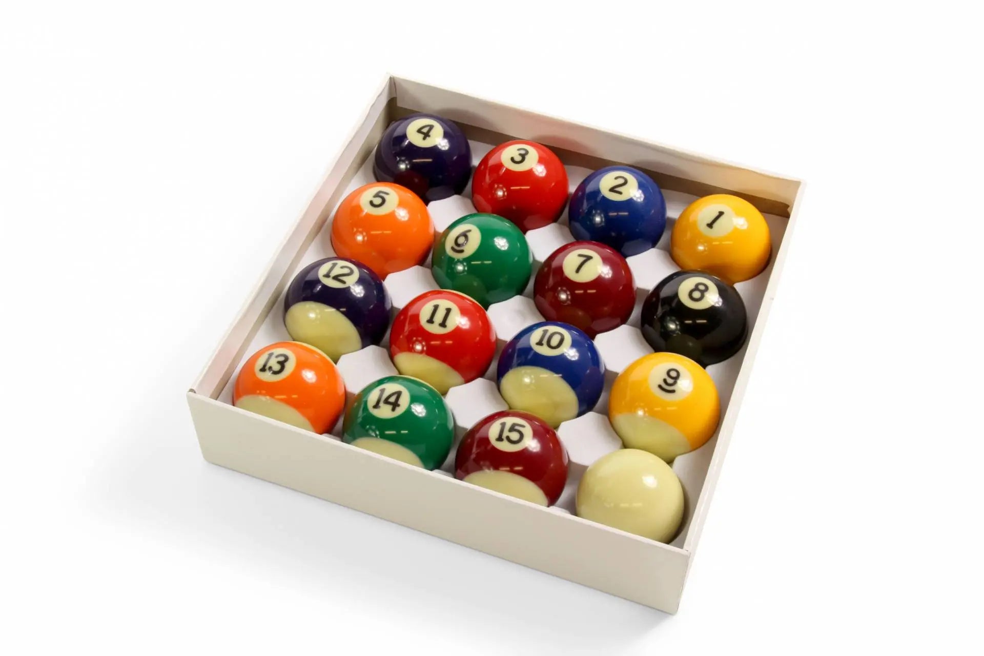 Jonny 8 Ball 41mm junior spots and stripes pool balls Cue + Case