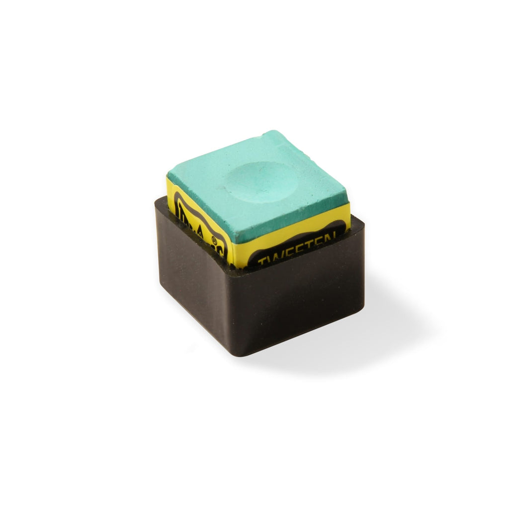 Rubber chalk holder and cover Cue + Case