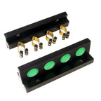 Funky Chalk 4-way wall-mounted cue rack Cue + Case