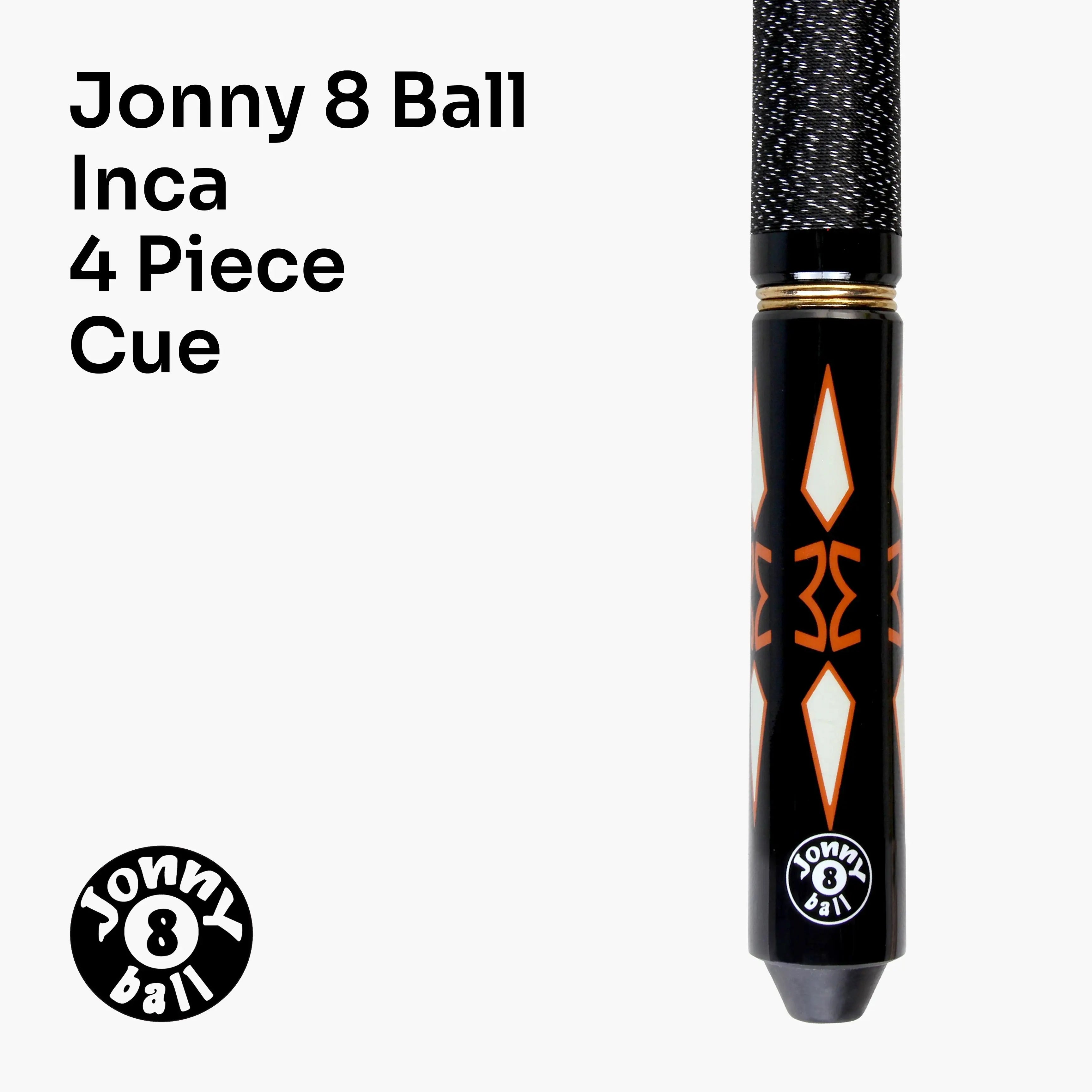 Jonny 8 Ball Inca adjustable 4-piece pool cue Cue + Case