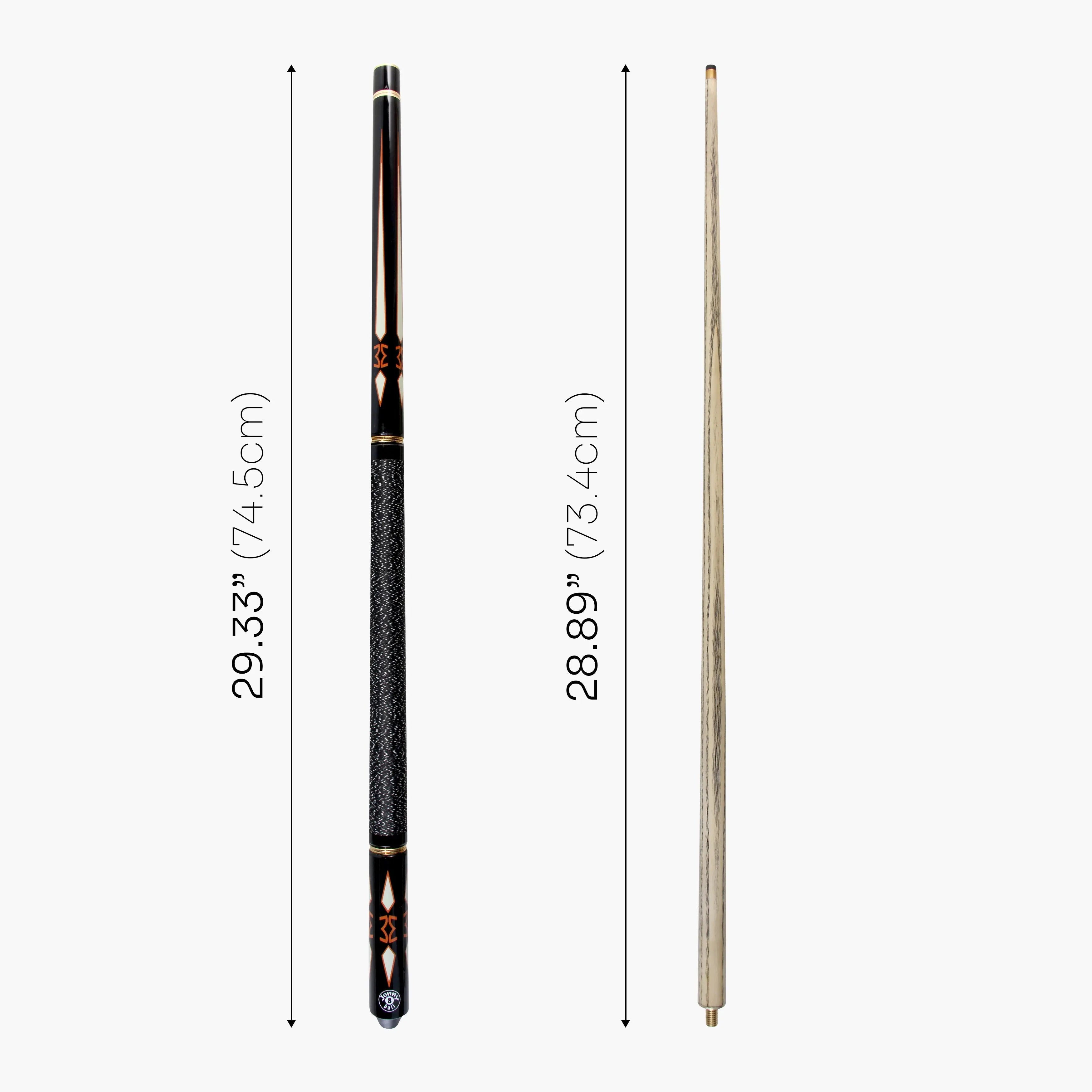 Jonny 8 Ball Inca adjustable 4-piece pool cue Cue + Case
