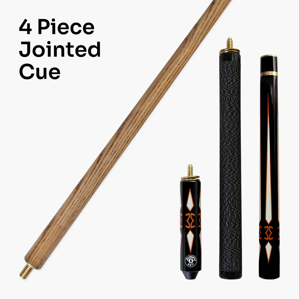Jonny 8 Ball Inca adjustable 4-piece pool cue Cue + Case