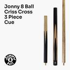 Jonny 8 Ball adjustable 57-inch 3-piece cue Cue + Case