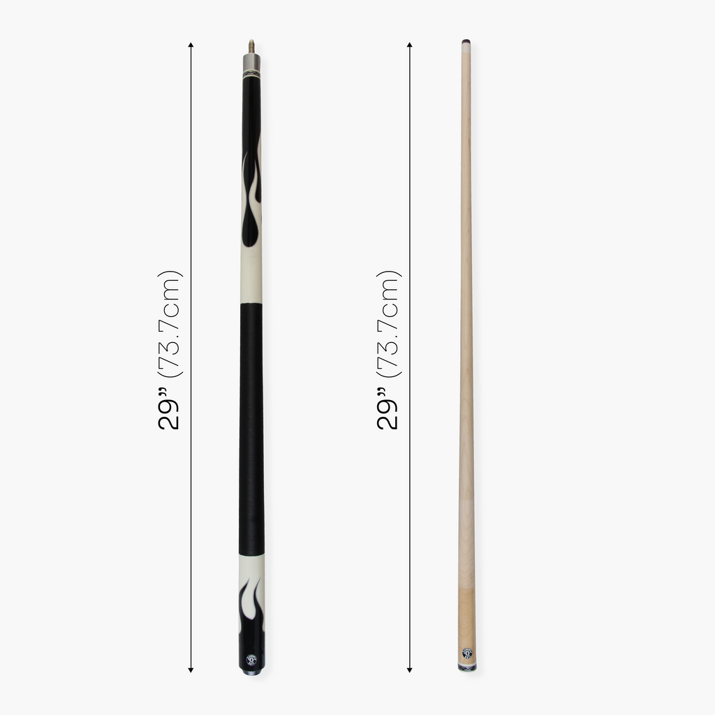 Jonny 8 Ball Flame 58-inch 2-piece cue Cue + Case