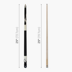 Jonny 8 Ball Flame 58-inch 2-piece cue Cue + Case