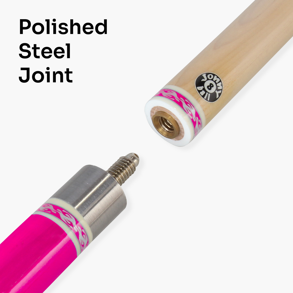 Jonny 8 Ball Flame 58-inch 2-piece cue Cue + Case