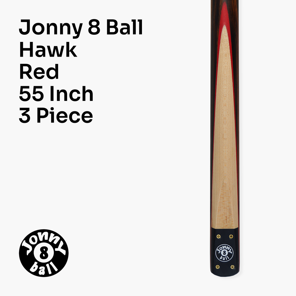 Jonny 8 Ball Hawk adjustable 3-piece pool cue Cue + Case