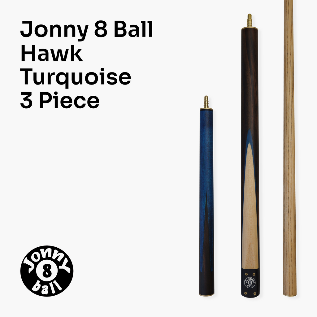 Jonny 8 Ball Hawk adjustable 3-piece pool cue Cue + Case