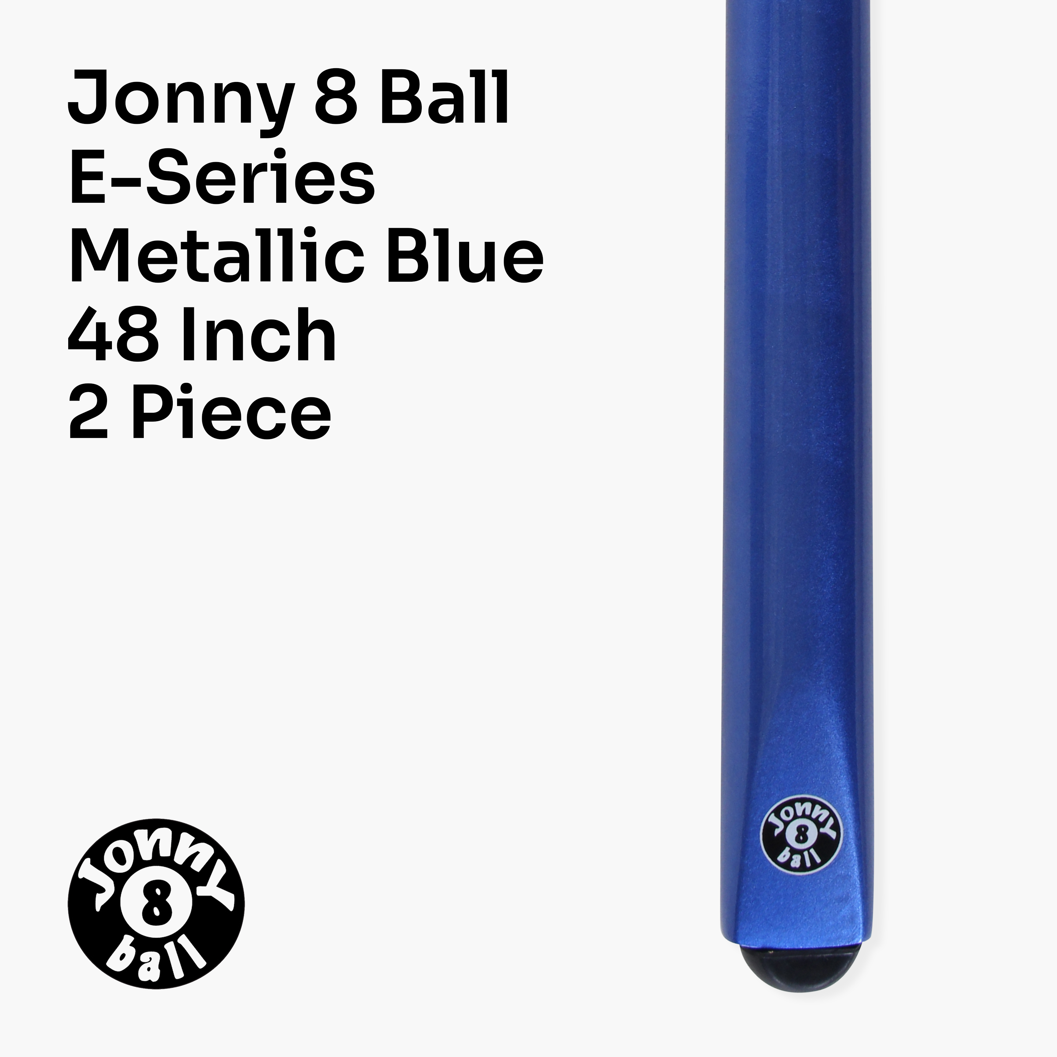 Jonny 8 Ball Metallic E-Series 2-piece cue Cue + Case