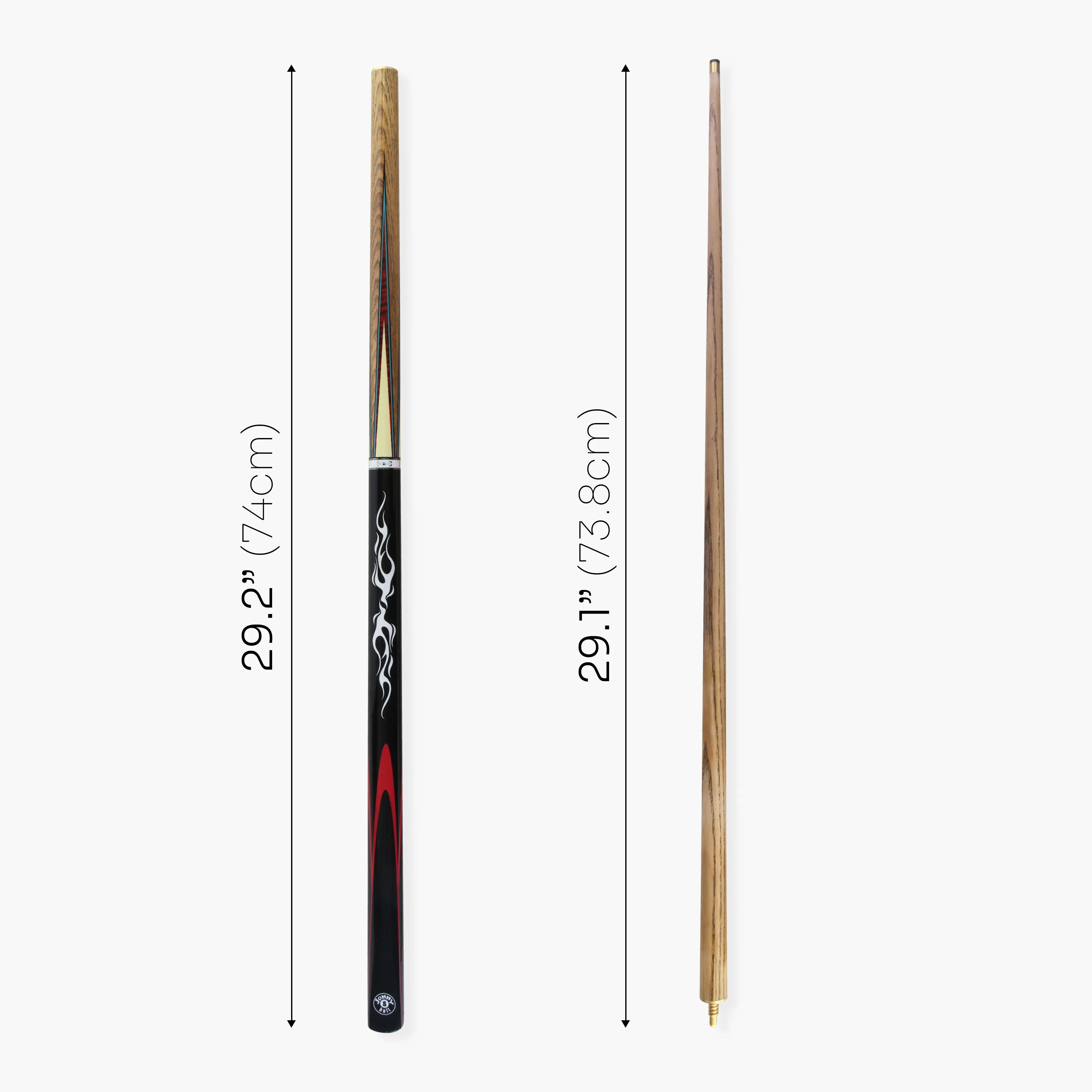 Jonny 8 Ball Silver Smoke 57-inch 2-piece pool cue Cue + Case