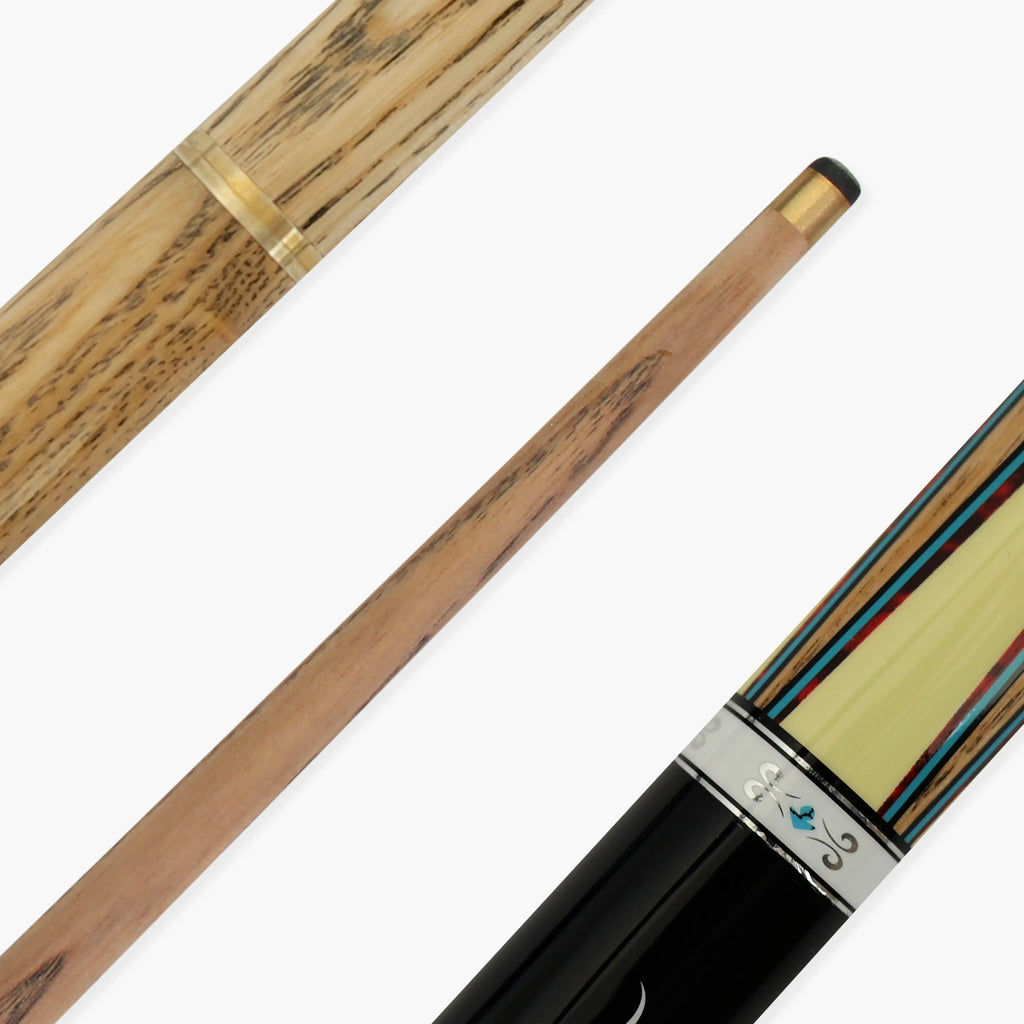 Jonny 8 Ball Silver Smoke 57-inch 2-piece pool cue Cue + Case