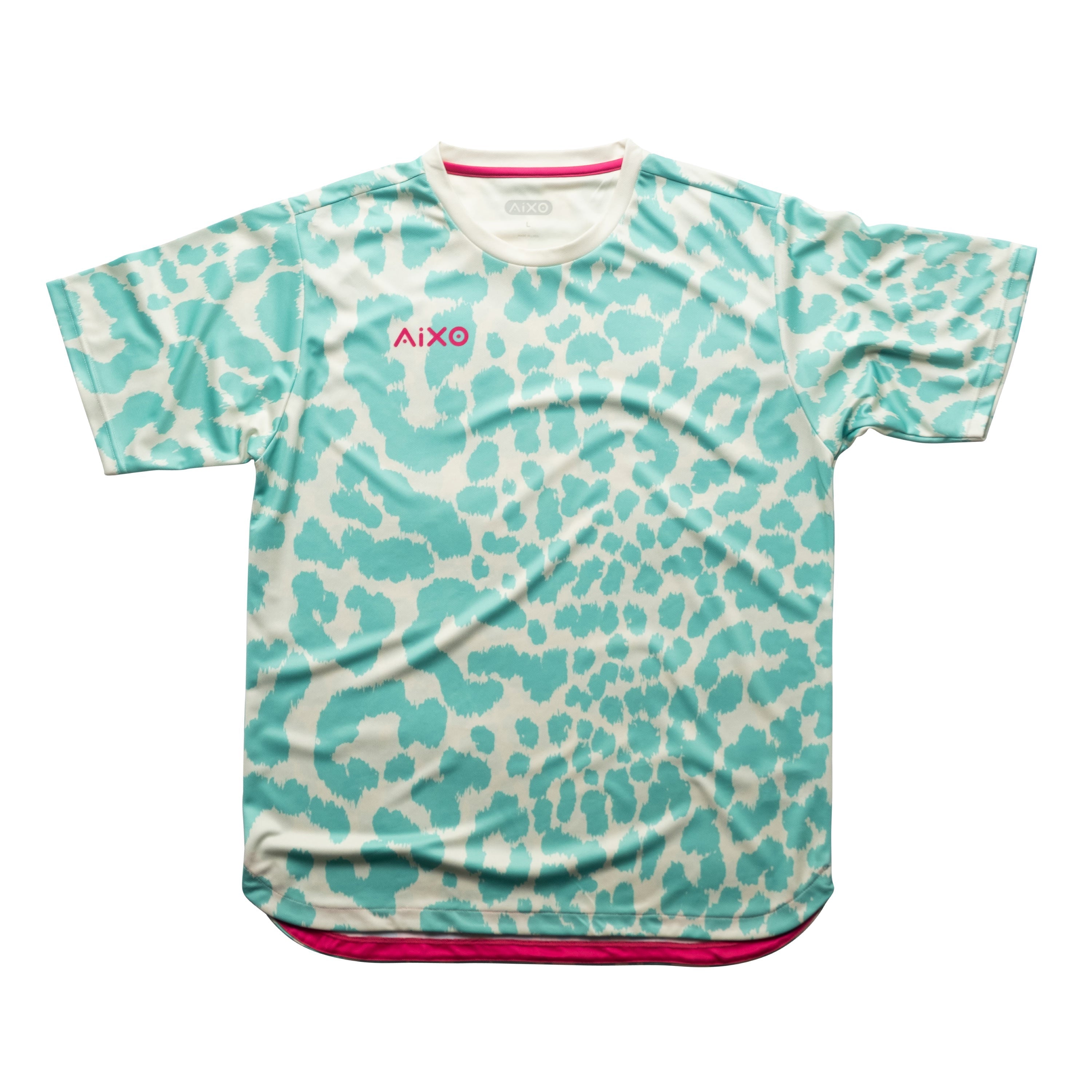 Aixo Leopard Mens Top Ivory Aixo