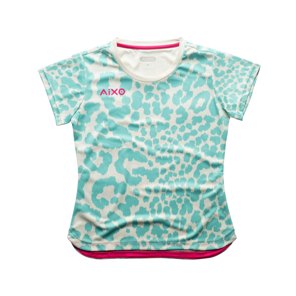 Aixo Leopard Womens Top Ivory Aixo
