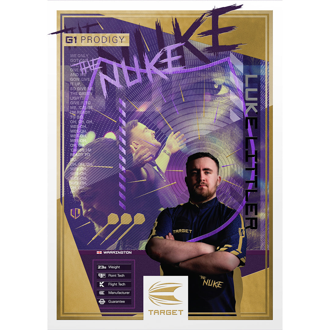 Target Luke Littler G1 Prodigy 95% SP GW Darts