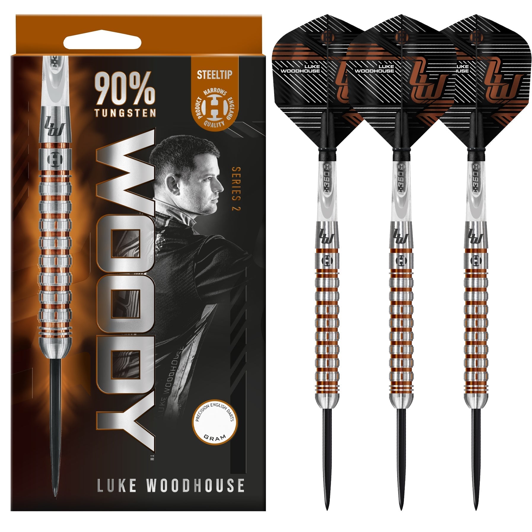 Harrows Luke Woodhouse series 2 90% GW Darts