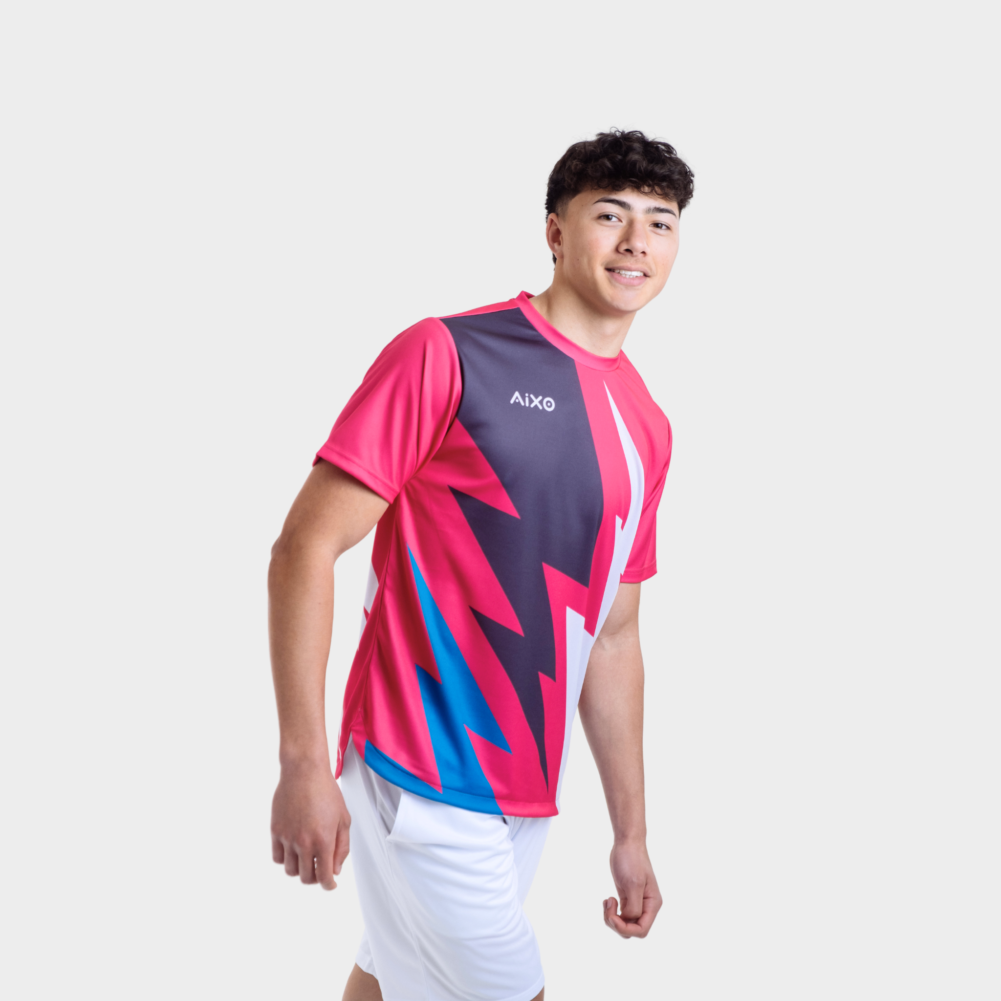 Aixo Bolt Mens Top Pink Aixo