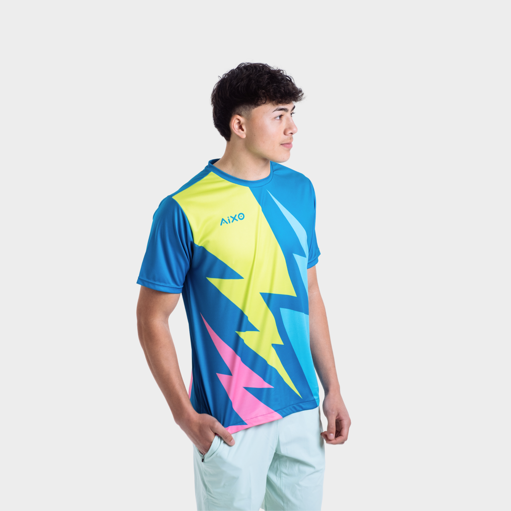 Aixo Bolt Mens Top Teal Aixo