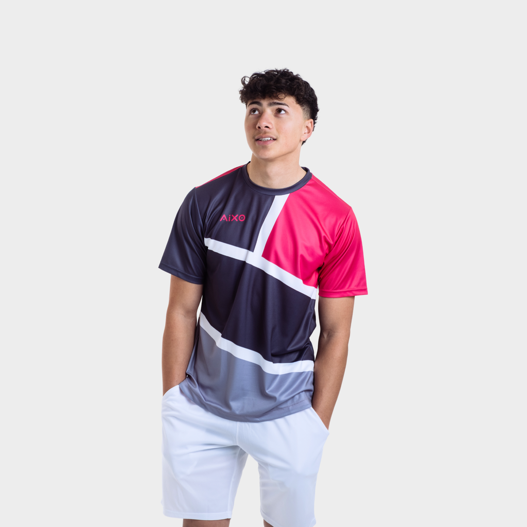 Aixo Court Mens Top Graphite Aixo