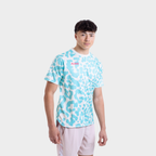 Aixo Leopard Mens Top Ivory Aixo