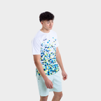 Aixo Pixel Mens Top Green Aixo