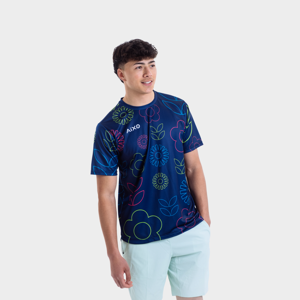 Aixo Spring Mens Top Navy Aixo
