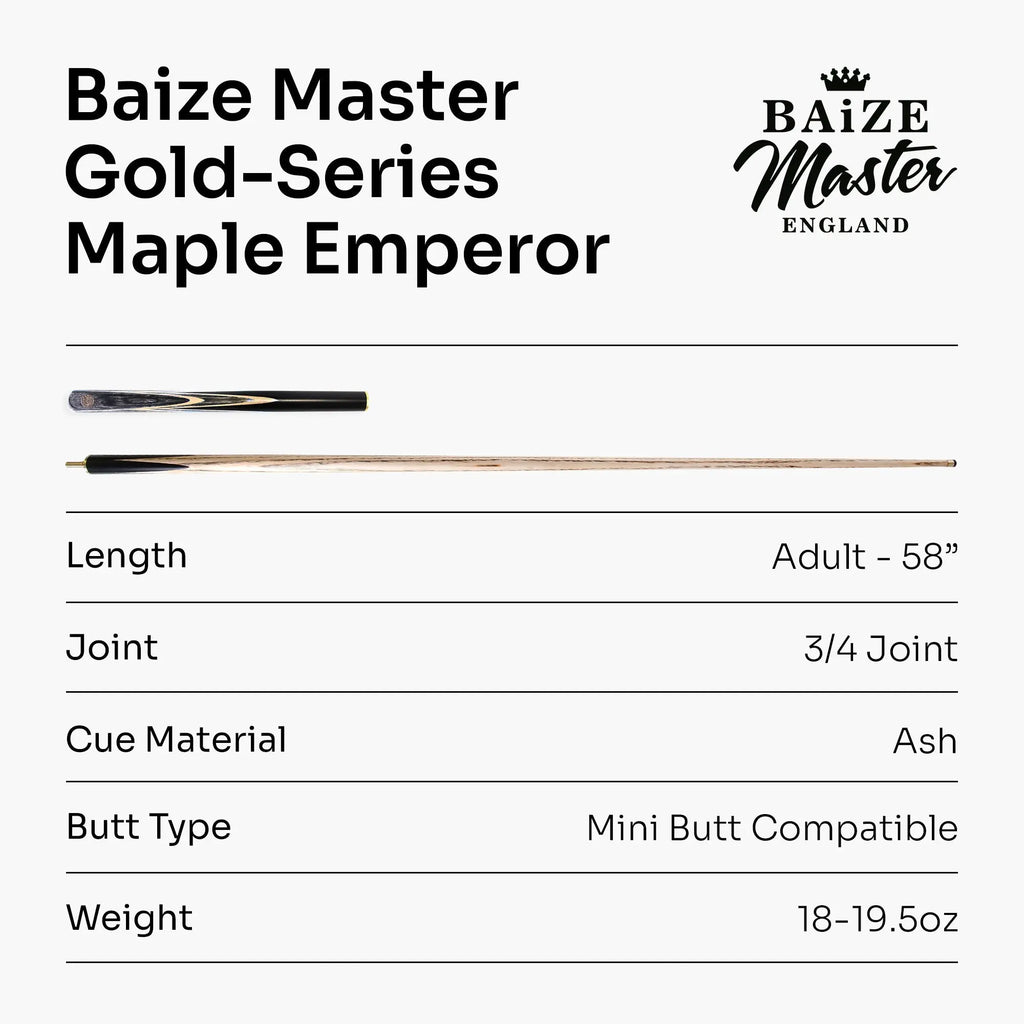Baize Master G14 Maple Emperor 57-inch pool cue Cue + Case