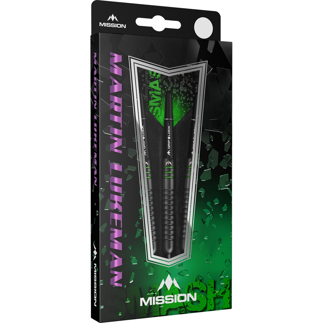 Mission Martin Lukeman "Smash" Black Titanium 90% GW Darts