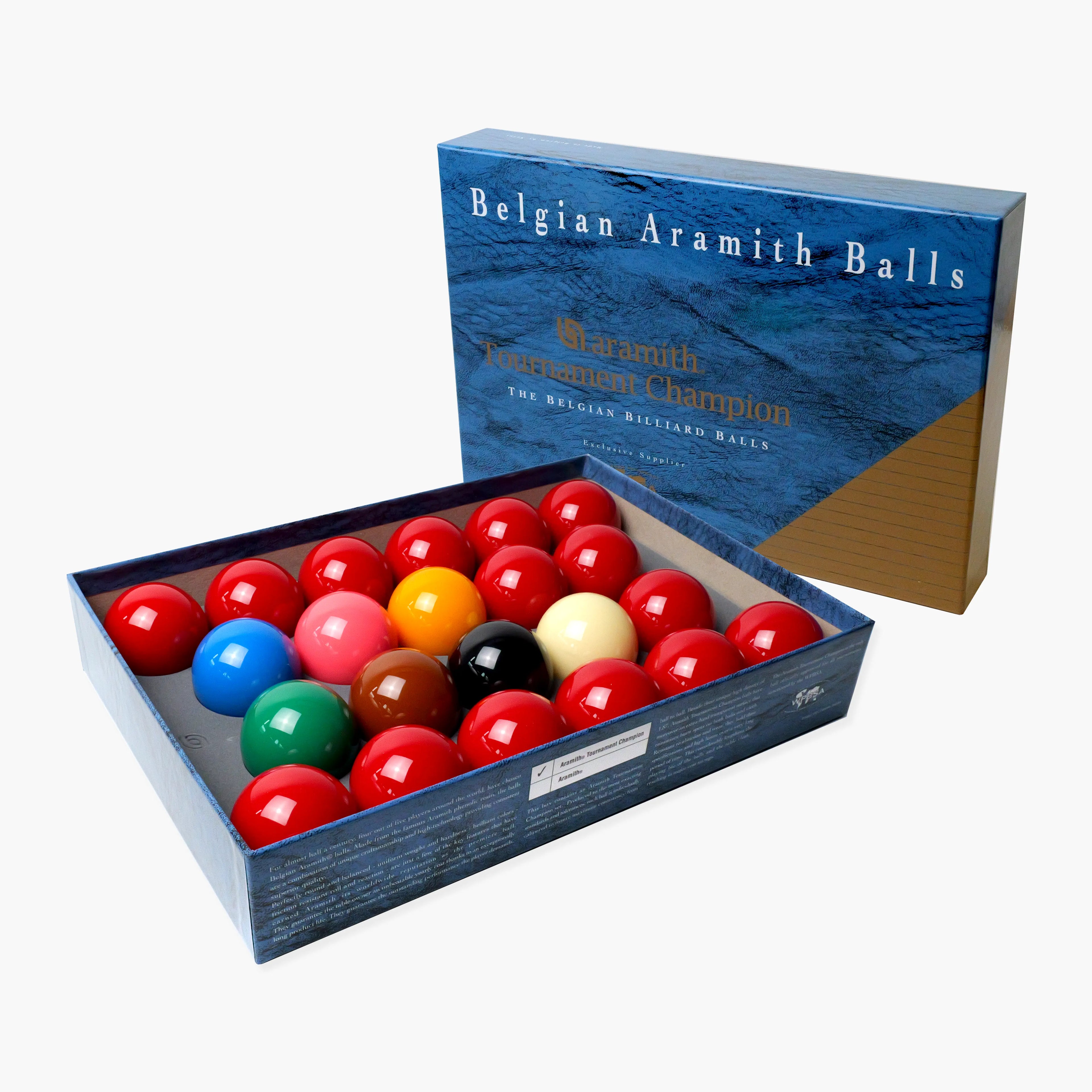Aramith Tournament Champion snooker ball set Cue + Case
