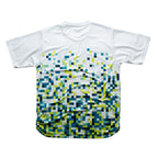Aixo Pixel Mens Top Green Aixo