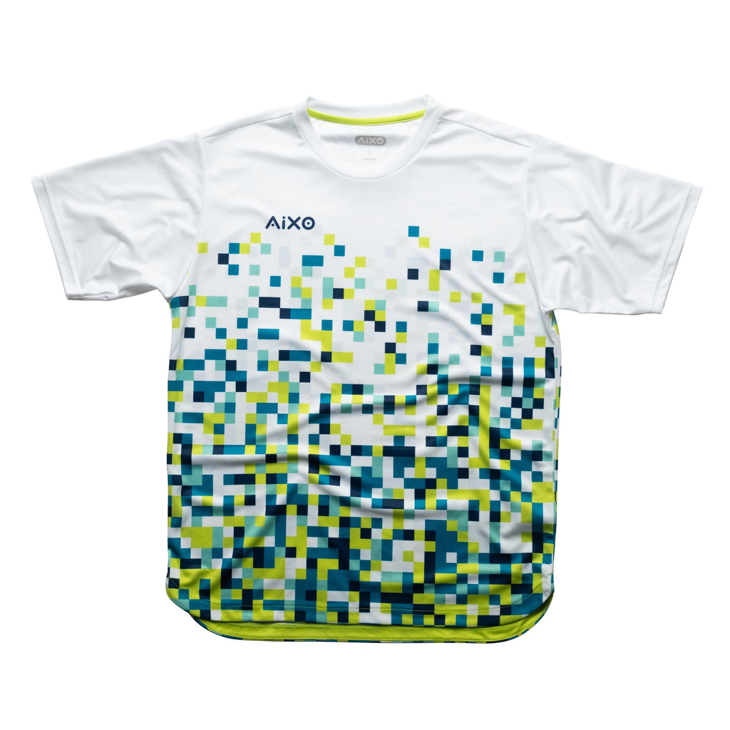 Aixo Pixel Mens Top Green Aixo