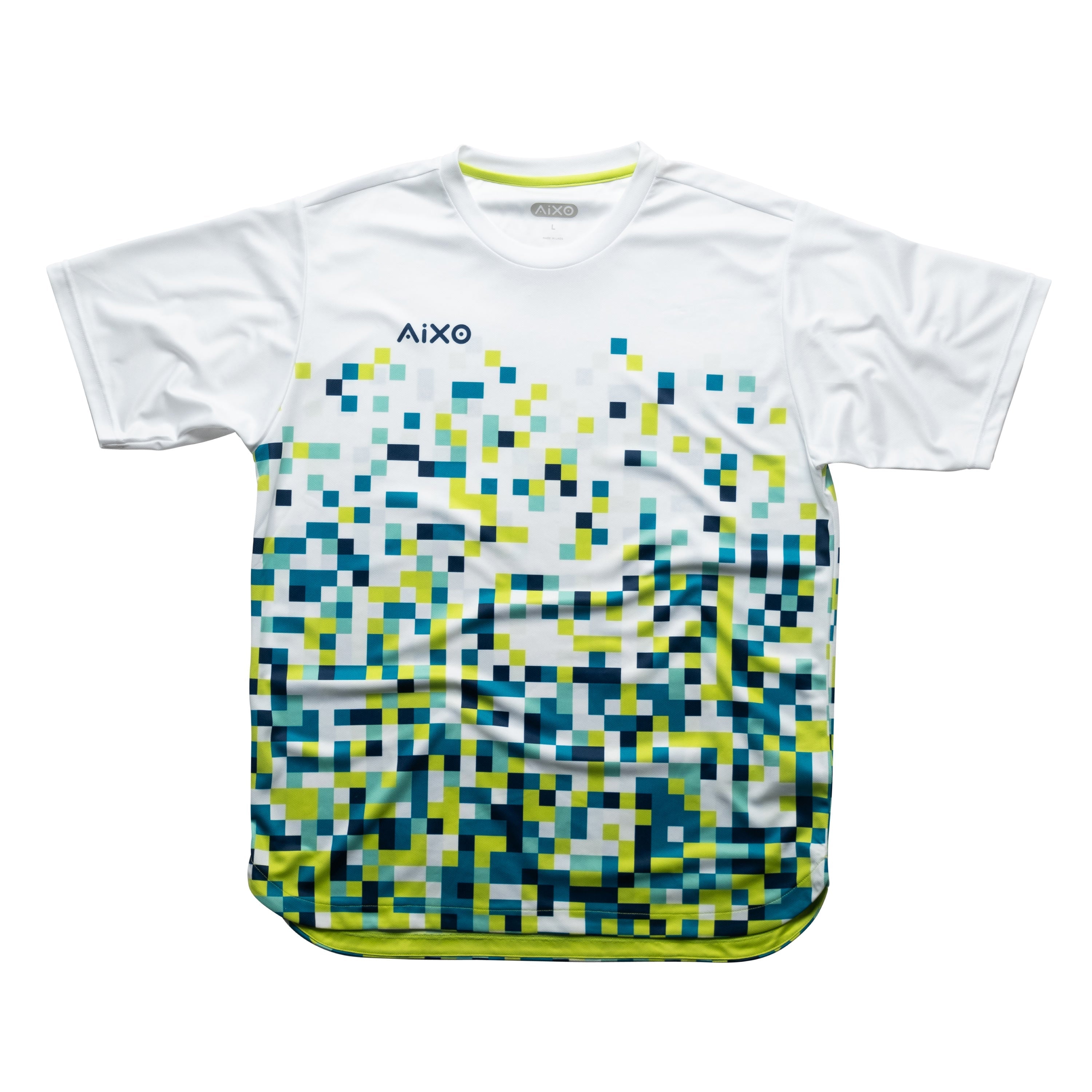 Aixo Pixel Mens Top Green Aixo