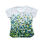 Aixo Pixel Womens Top Green Aixo