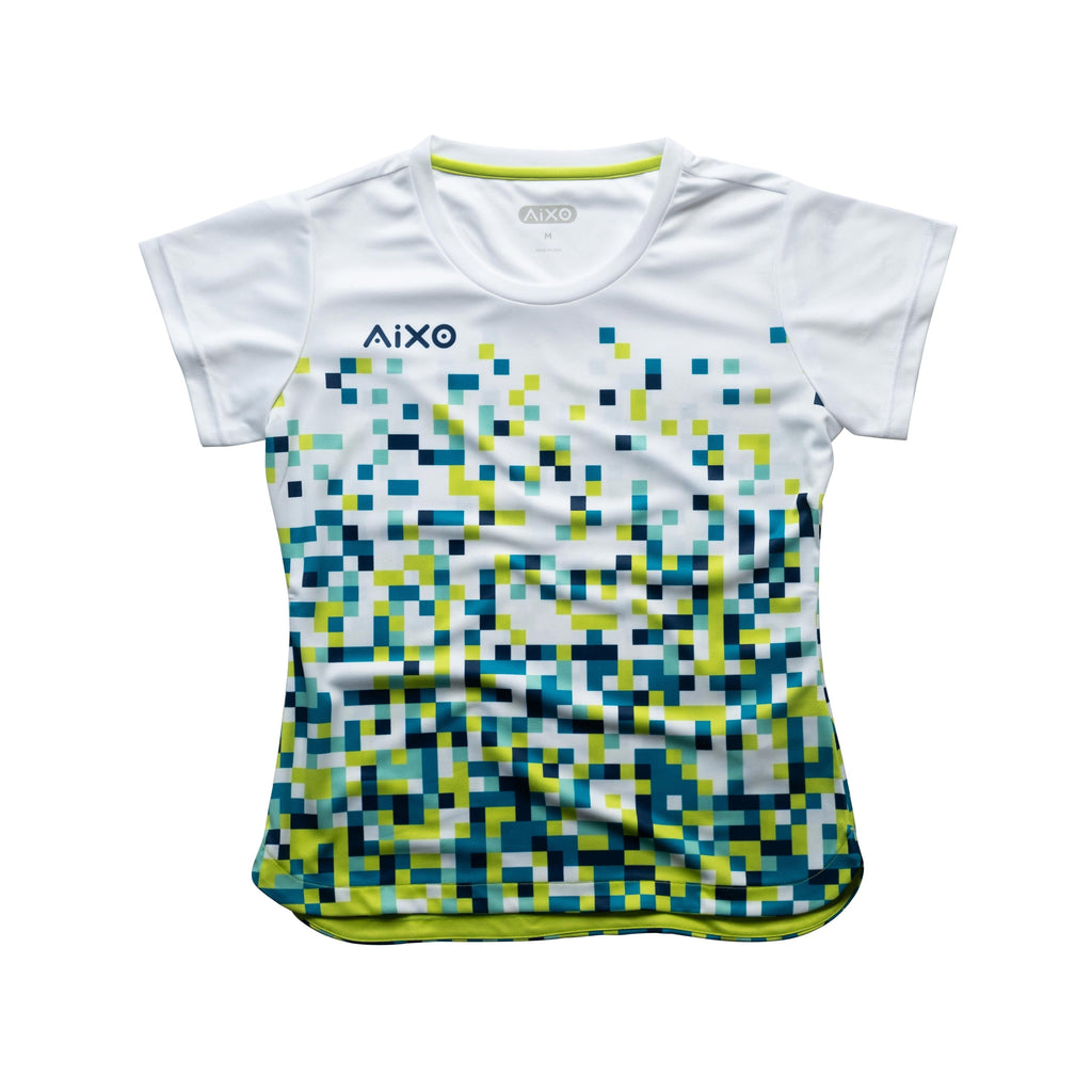 Aixo Pixel Womens Top Green Aixo