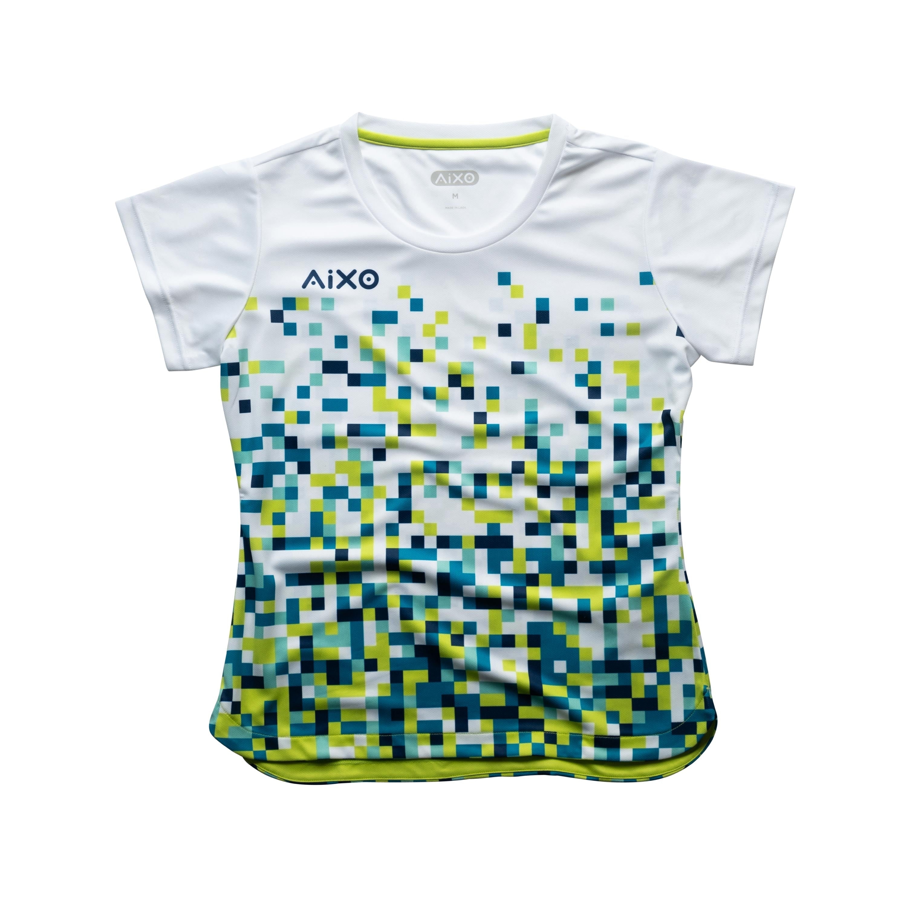 Aixo Pixel Womens Top Green Aixo