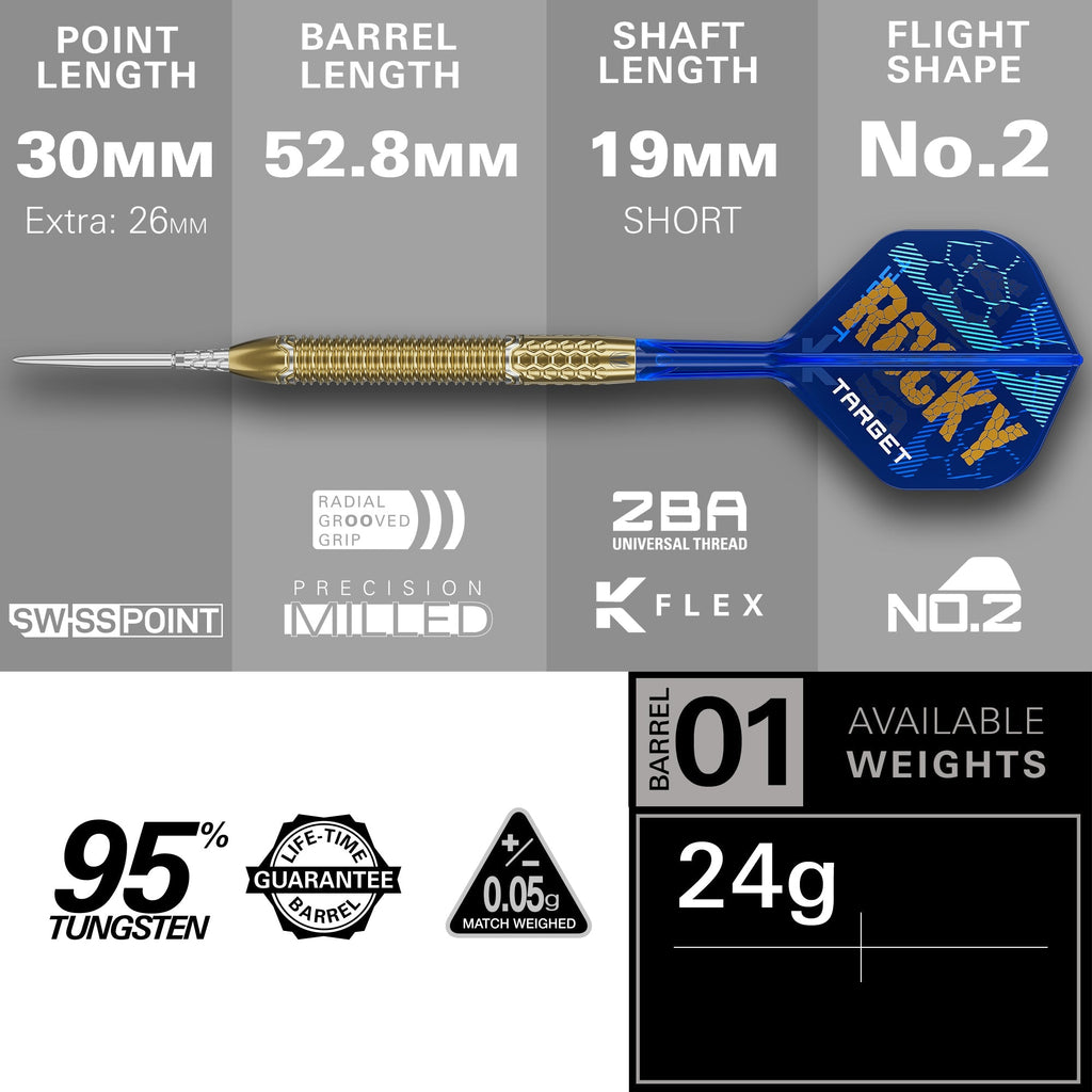 Target Josh Rock Limited Edition 95% SP GW Darts