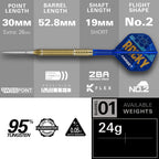 Target Josh Rock Limited Edition 95% SP GW Darts