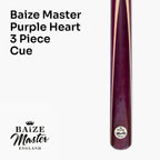 Baize Master Purple Heart 57-inch adjustable 3-piece cue Cue + Case