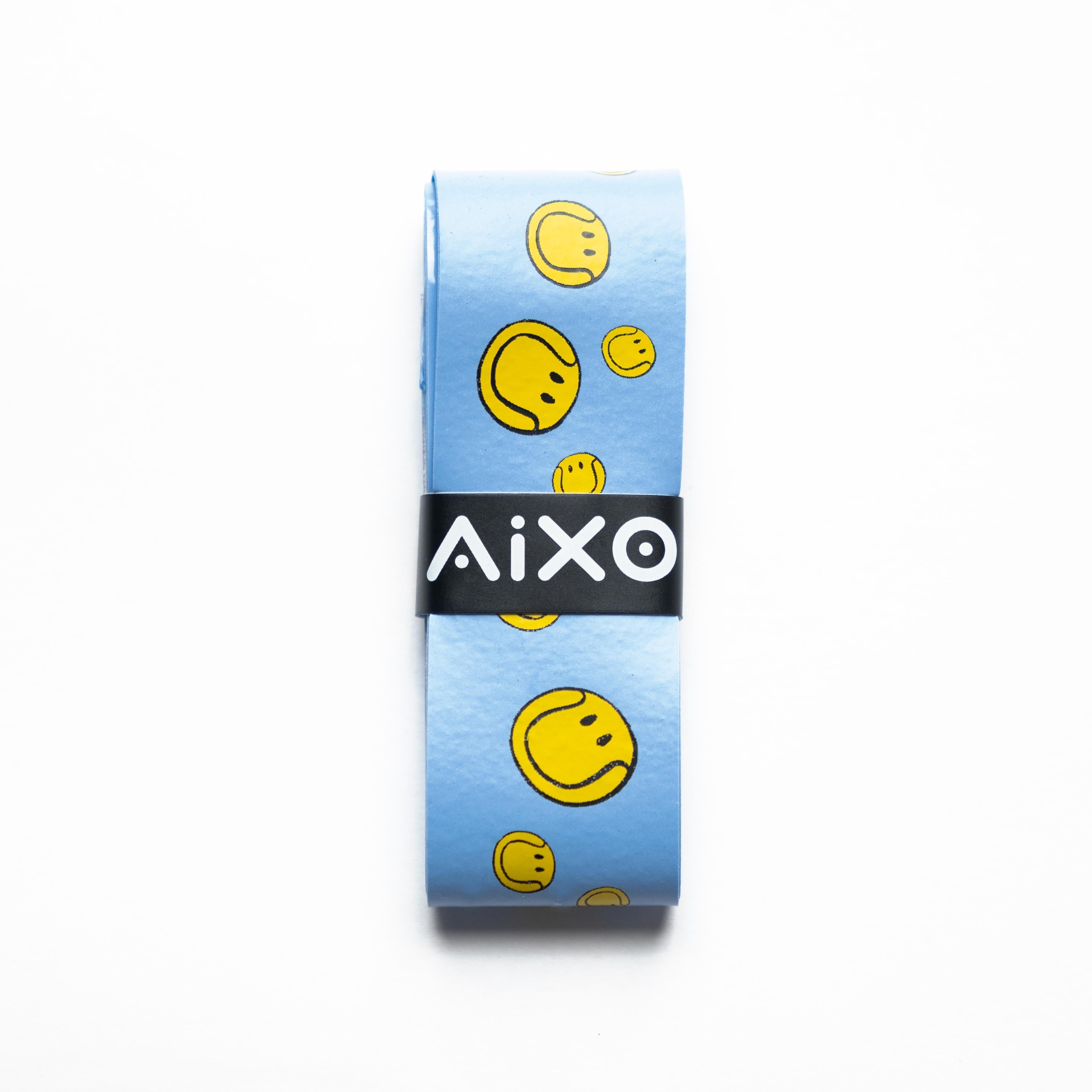 Aixo Smiley Ball Overgrip Blue Aixo