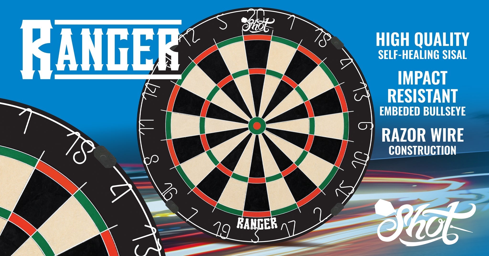 Shot Ranger Professional Dartboard GW Darts