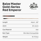 Baize Master G14 Red Emperor 57-inch pool cue Cue + Case