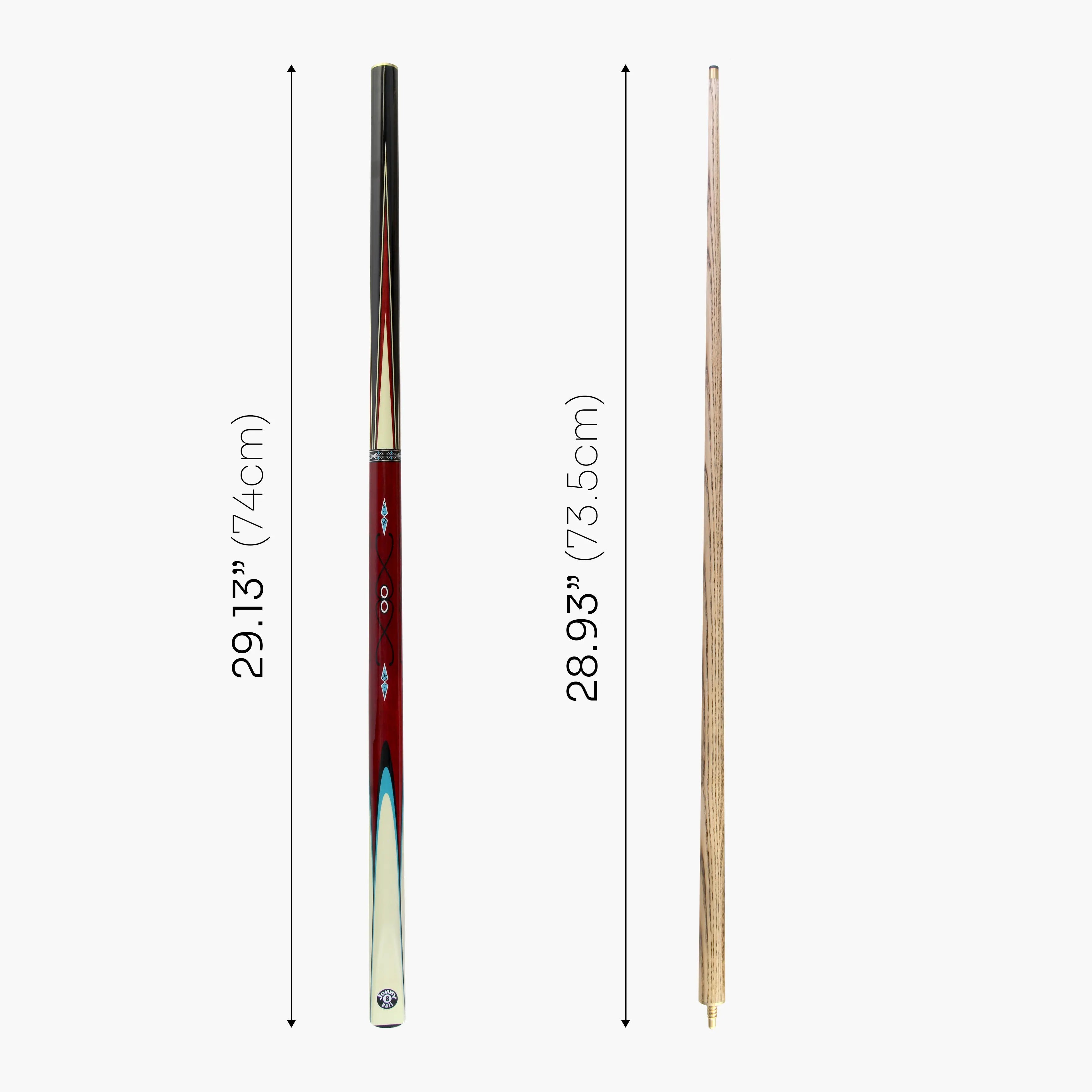 Jonny 8 Ball Comet 57-inch 2-piece pool cue Cue + Case