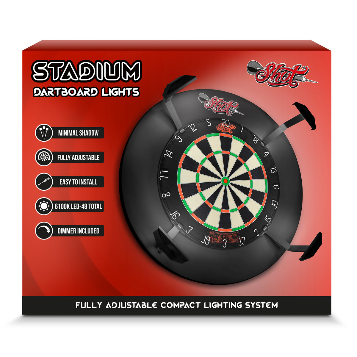 Shot Stadium Dartboard Light GW Darts