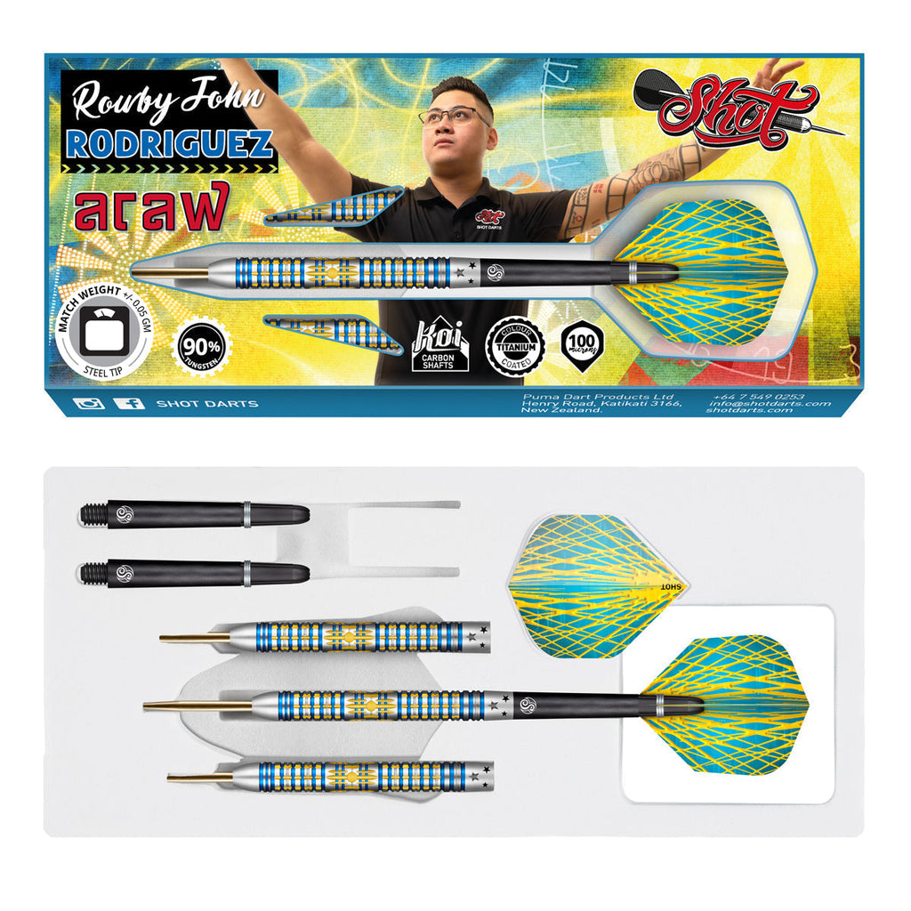 Shot Rowby-John Rodriguez Araw 90% GW Darts