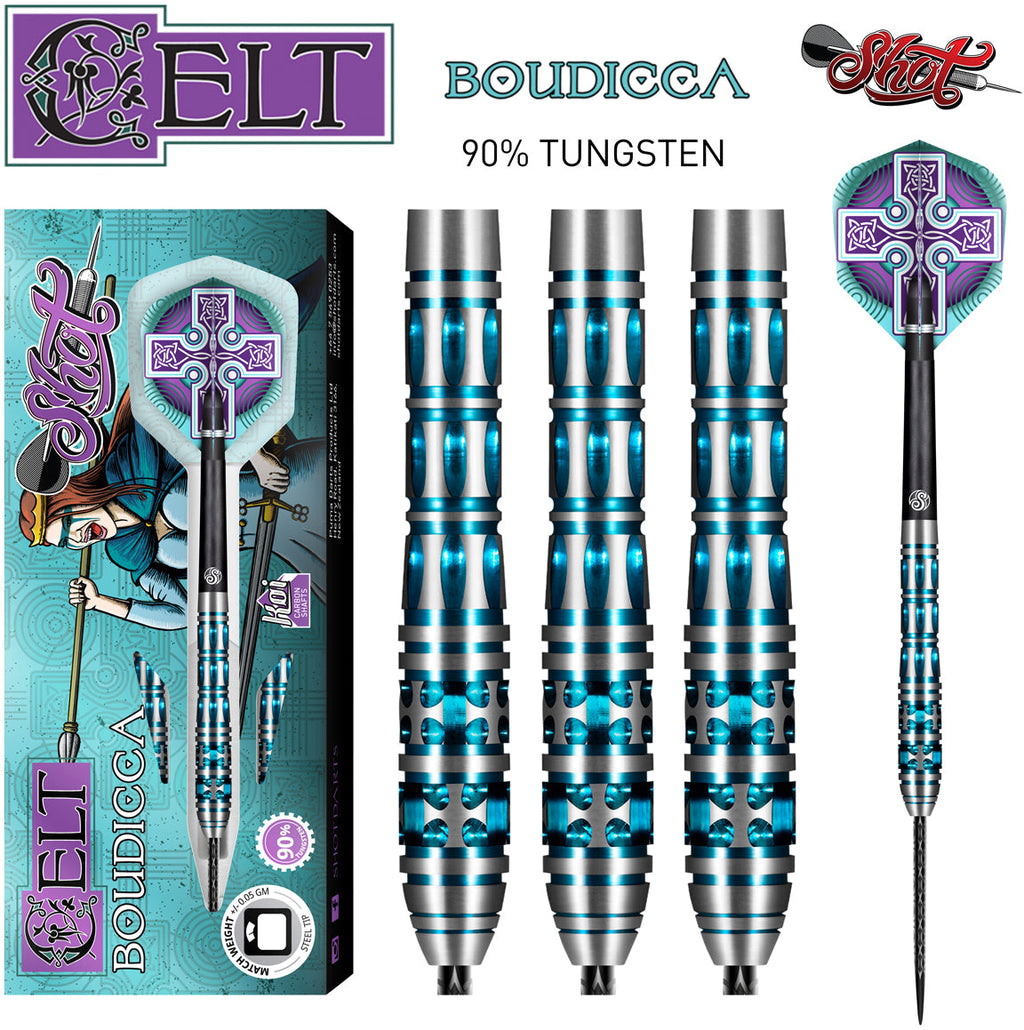 Shot Celt Boudicca 90% Steeltip darts GW Darts