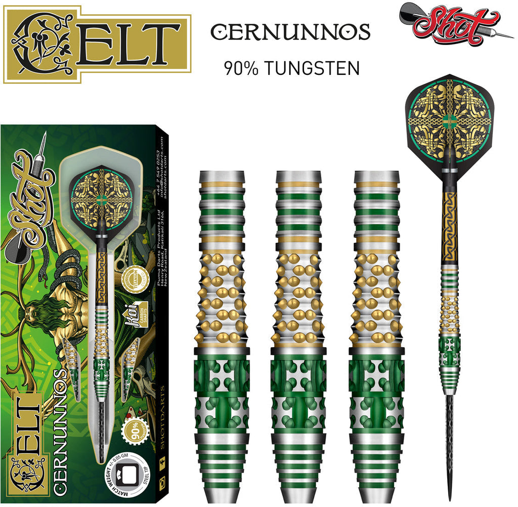 Shot Celt Cernunnos 90% Steeltip darts GW Darts
