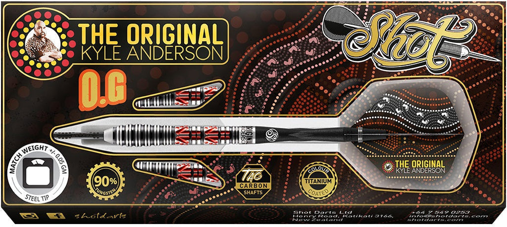 Shot Kyle Anderson 'The Original' 90% Steeltip darts GW Darts