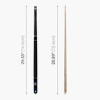 Jonny 8 Ball adjustable 57-inch 4-piece pool cue Cue + Case