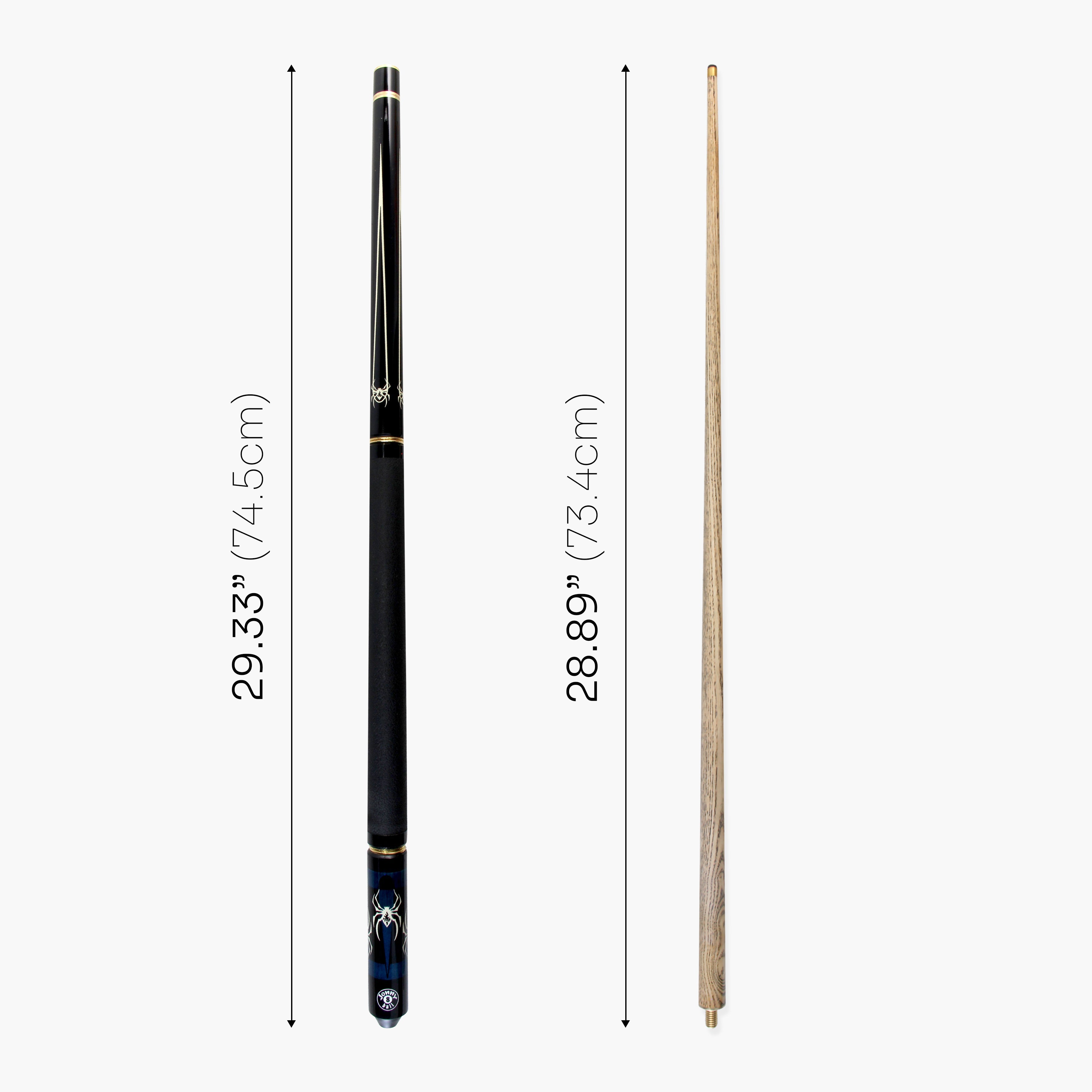 Jonny 8 Ball adjustable 57-inch 4-piece pool cue Cue + Case