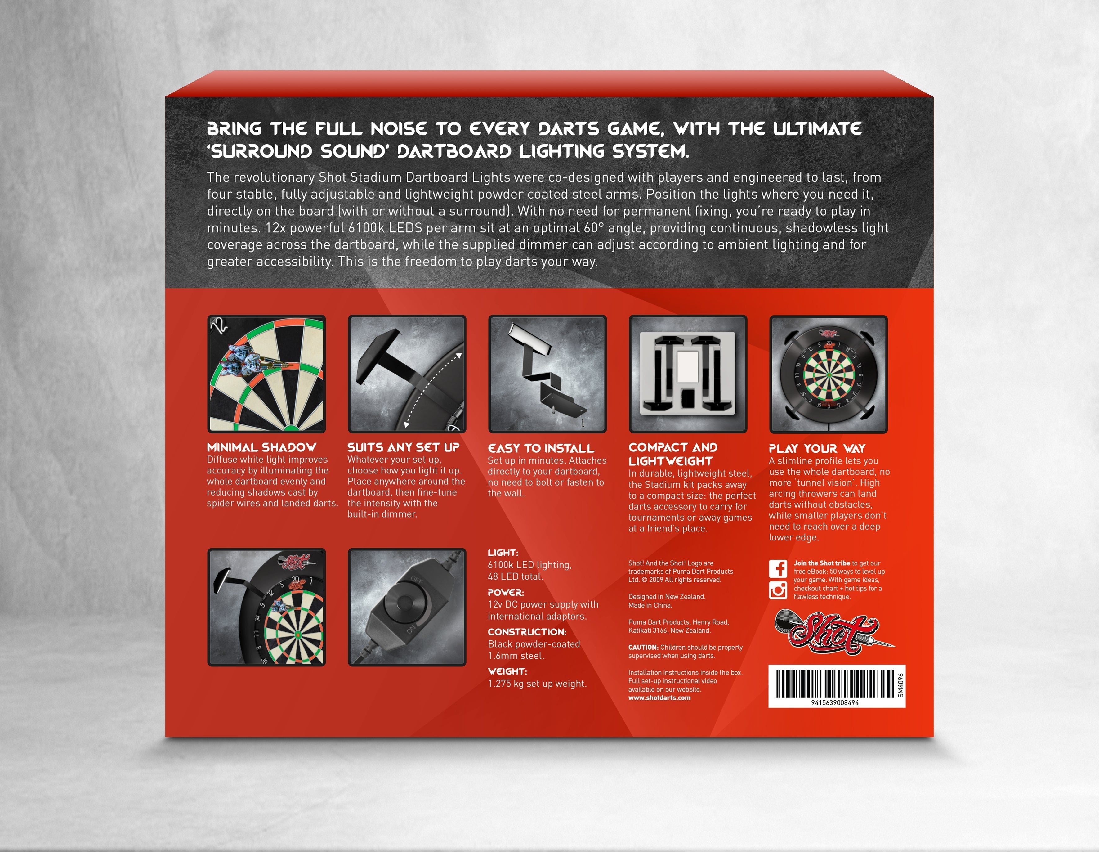 Shot Stadium Dartboard Light GW Darts